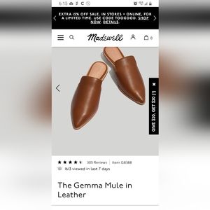 Madewell Gemma Mules